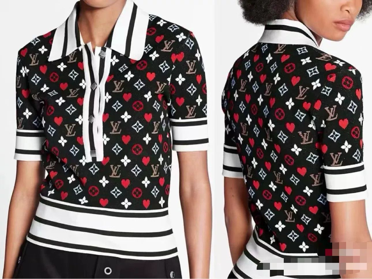Louis Vuitton Louis Vuitton Poker Print Knit Polo Size US XS / EU 42 / 0 - 7 Thumbnail