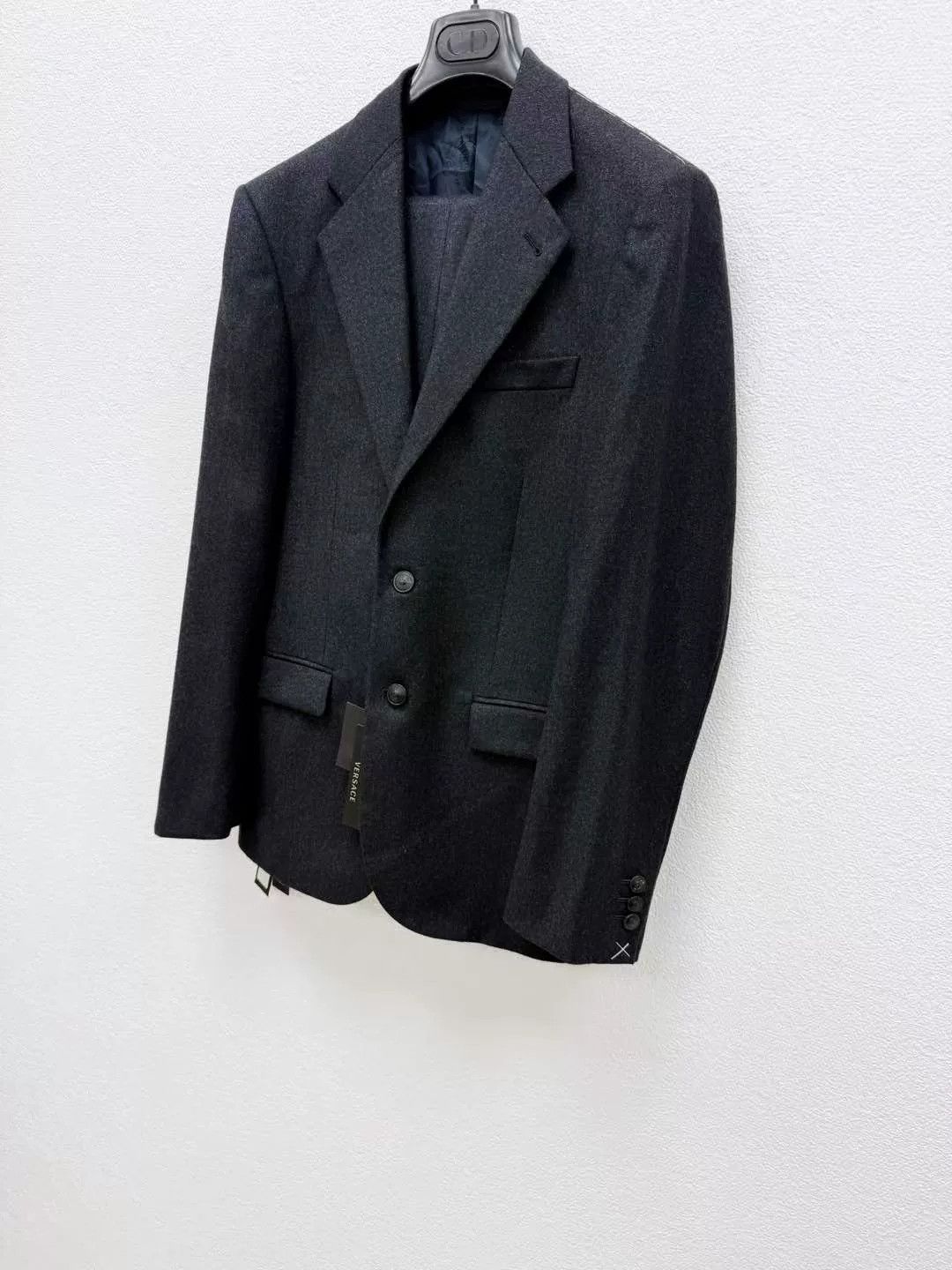 Versace VERSACE Wool Elastic Suit Set Size US S / EU 44-46 / 1 - 2 Thumbnail