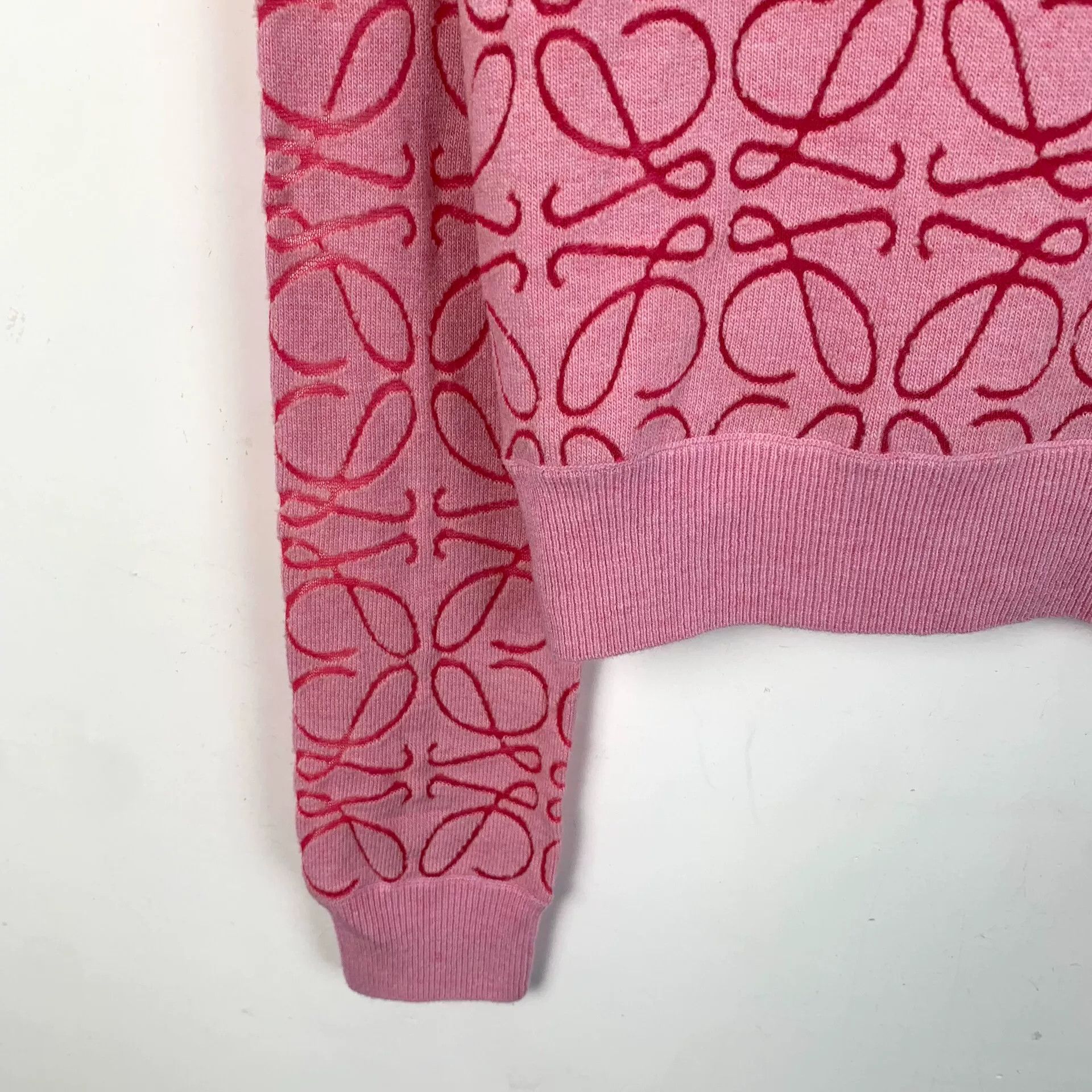 Loewe Loewe Pink Logo Wool Knit Sweater Size US L / EU 52-54 / 3 - 4 Thumbnail