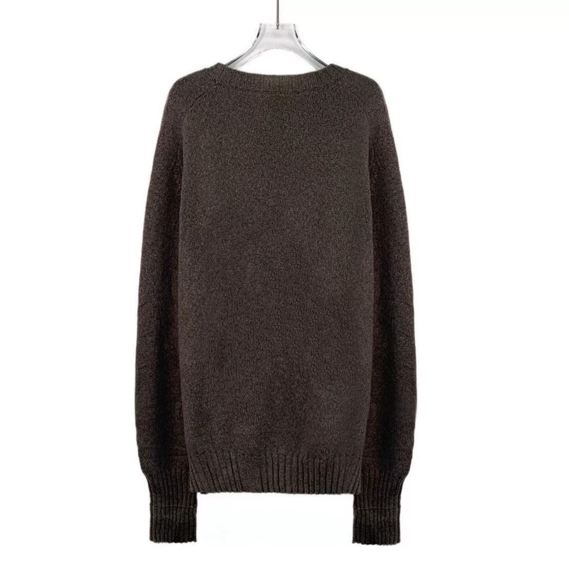 Hermes Hermes Brown Cashmere Embroidered Sweater Size US XXL / EU 58 / 5 - 2 Thumbnail