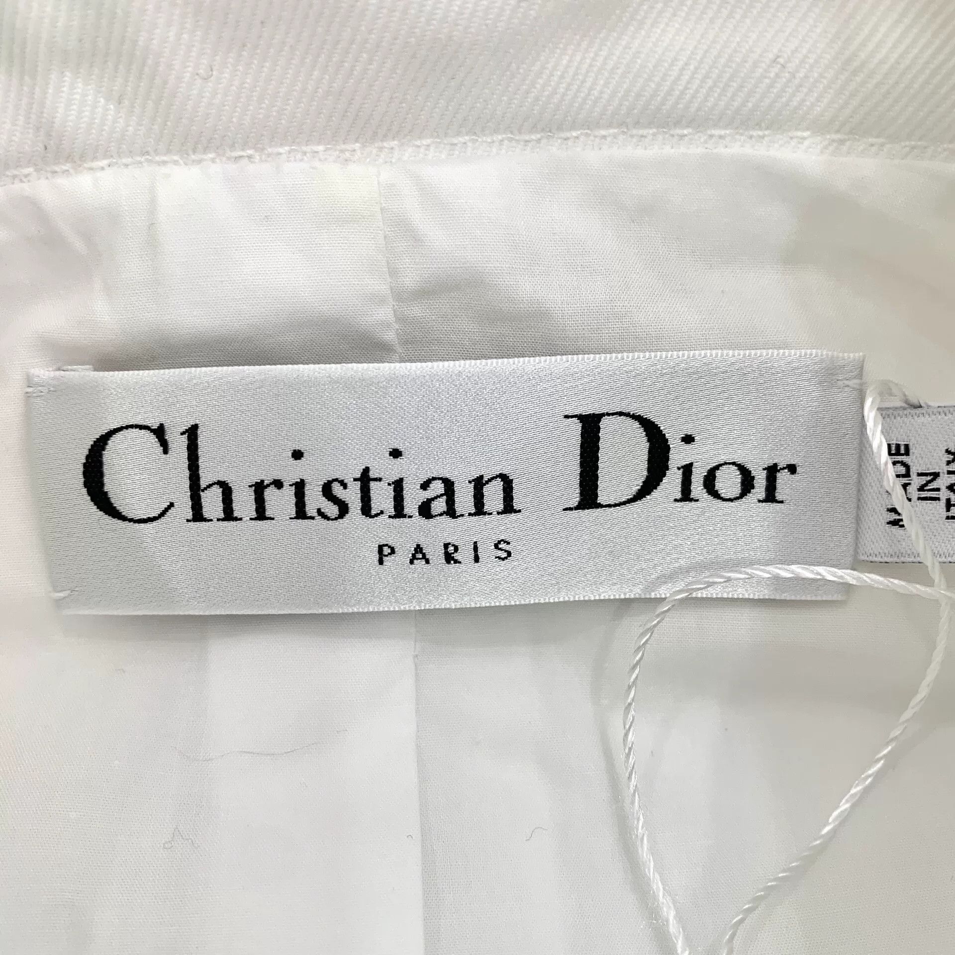 Dior christian dior white logo embroidered jacket Size US XXS / EU 40 - 5 Thumbnail