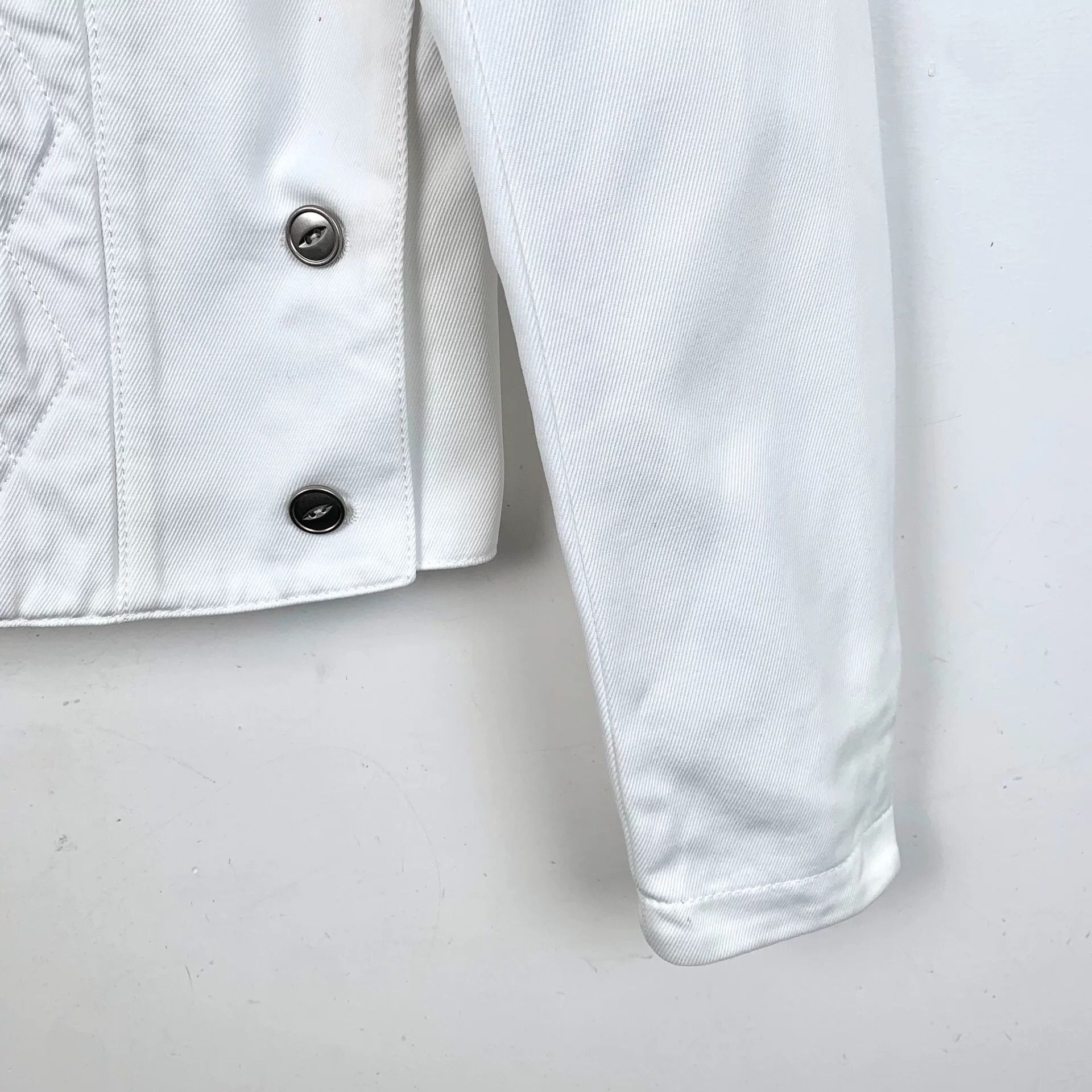 Dior christian dior white logo embroidered jacket Size US XXS / EU 40 - 4 Thumbnail