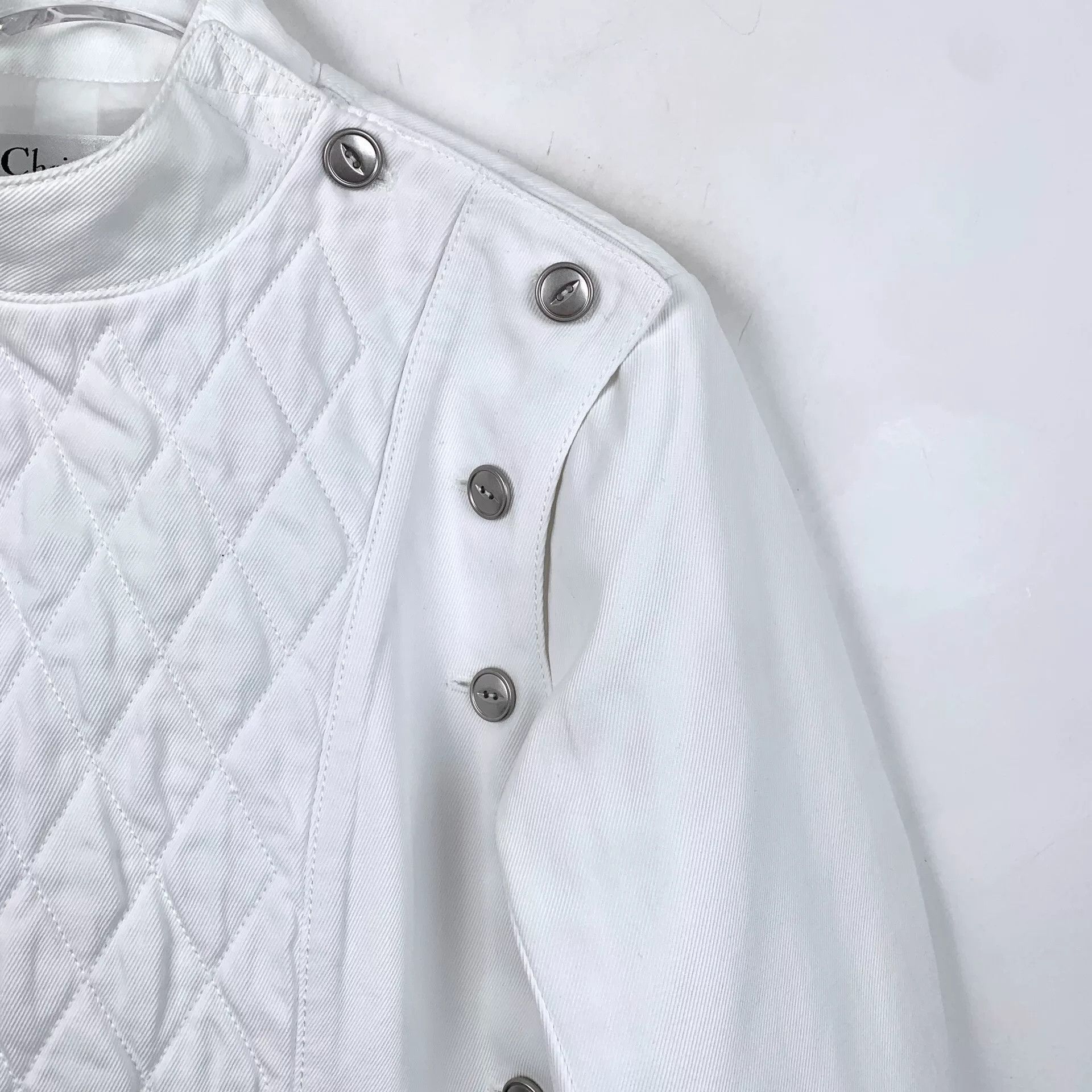 Dior christian dior white logo embroidered jacket Size US XXS / EU 40 - 3 Thumbnail
