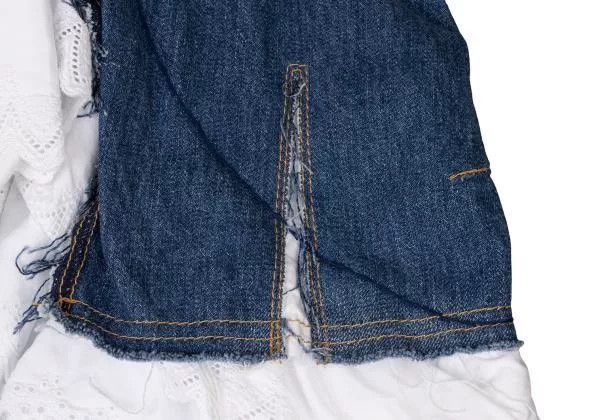 Junya Watanabe junya watanabe denim lace skirt Size US 27 - 8 Thumbnail