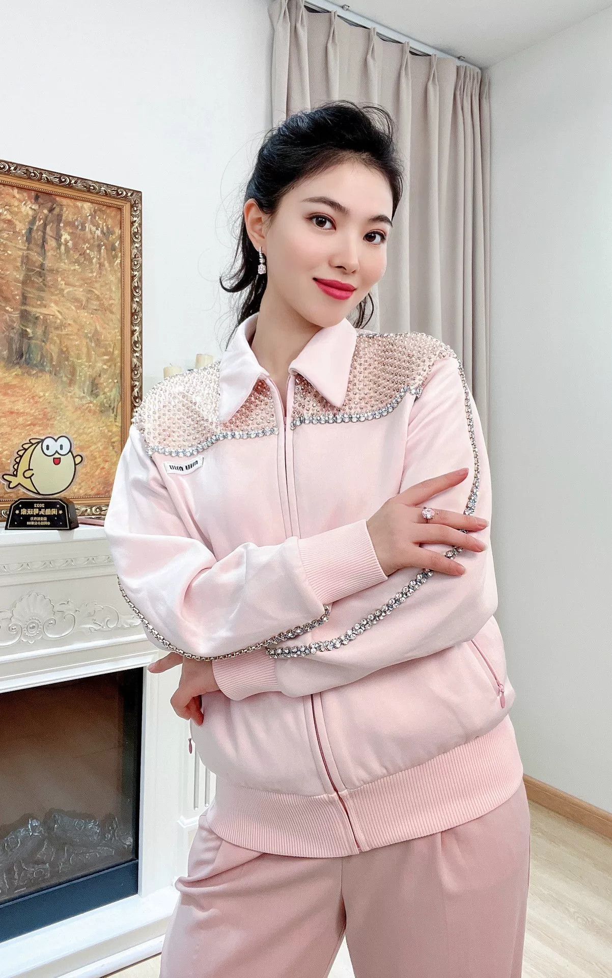 Miu Miu miumiu pink diamond jacket for women Size US XS / EU 42 / 0 - 2 Thumbnail
