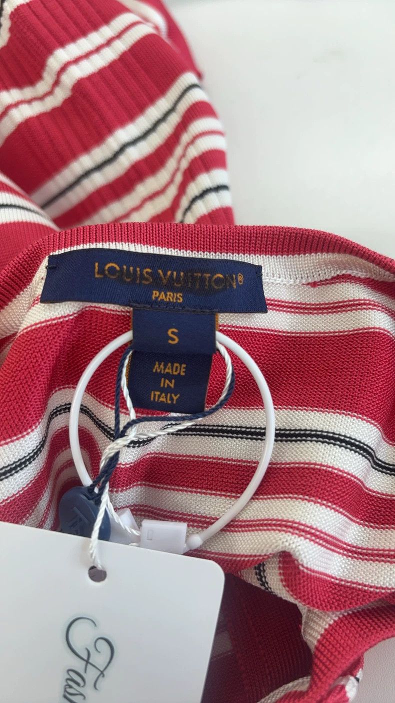 LV Striped Sleeveless Preppy Top