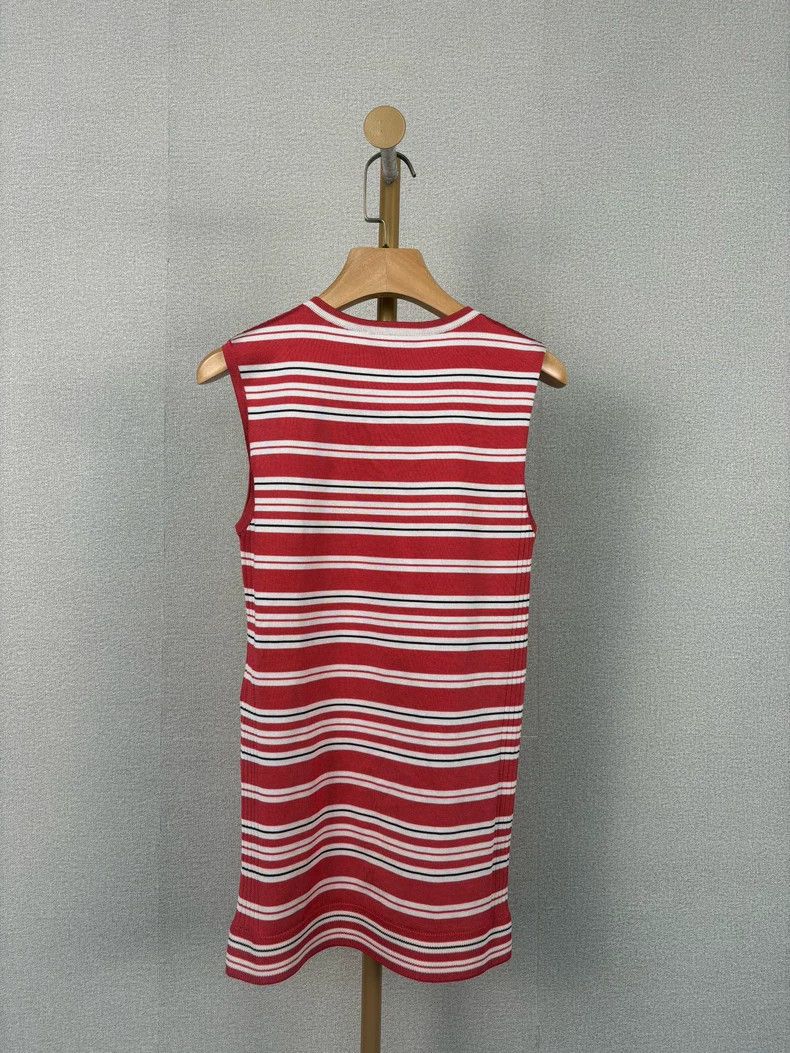 LV Striped Sleeveless Preppy Top