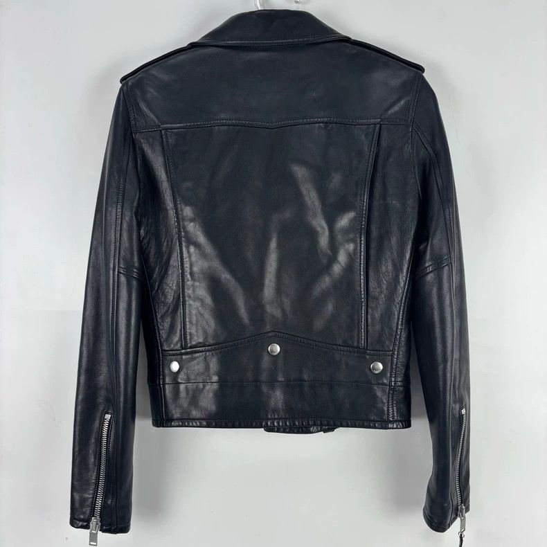 Saint Laurent Paris YSL Leather Biker Jacket Size 36 Size US S / EU 44-46 / 1 - 2 Thumbnail