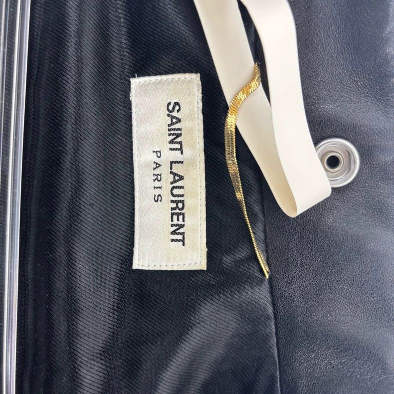 Saint Laurent Paris YSL Leather Biker Jacket Size 36 Size US S / EU 44-46 / 1 - 3 Thumbnail