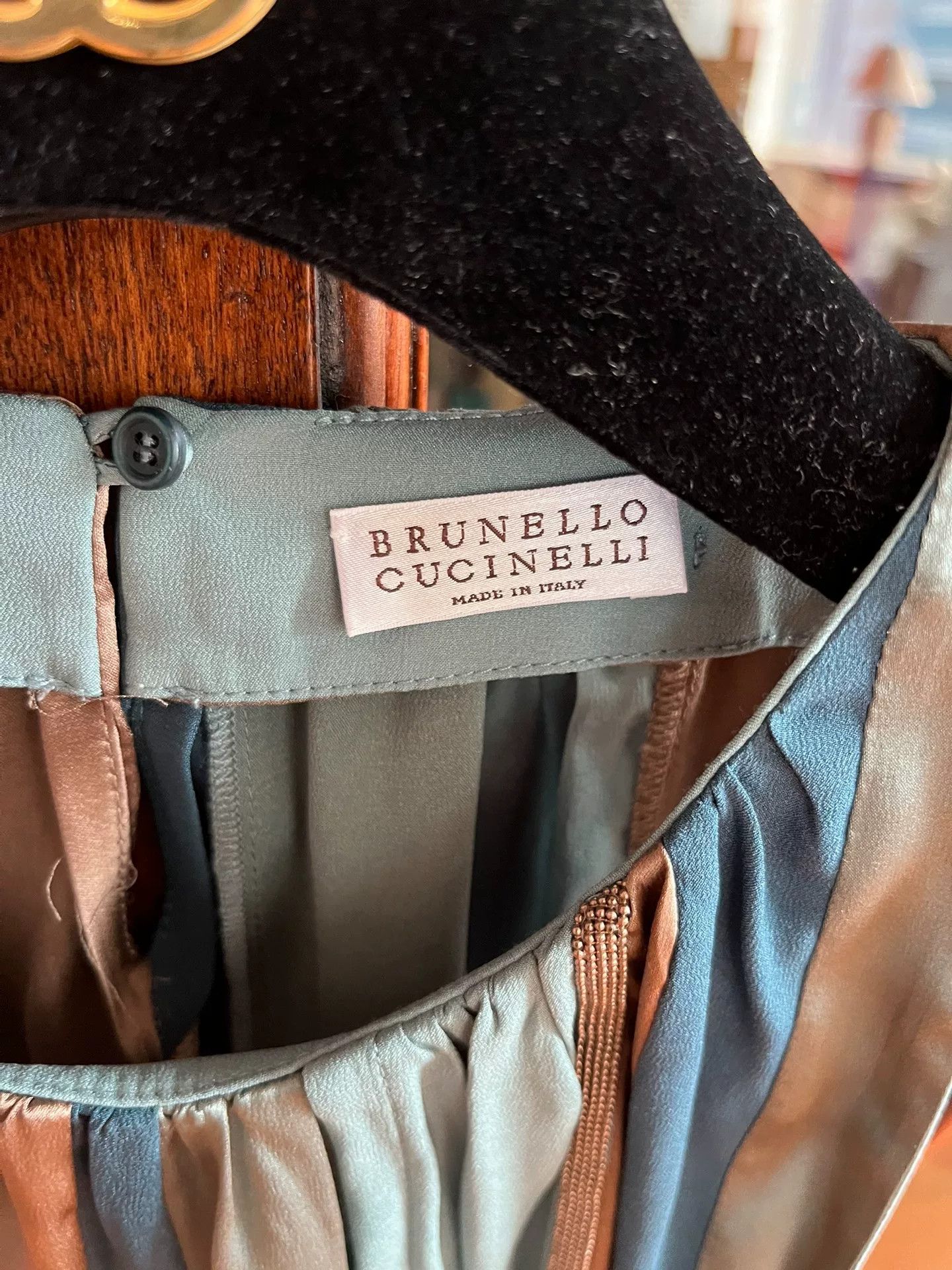 Brunello Cucinelli Brunello Cucinelli Silk Beaded Top Size US M / EU 48-50 / 2 - 3 Thumbnail