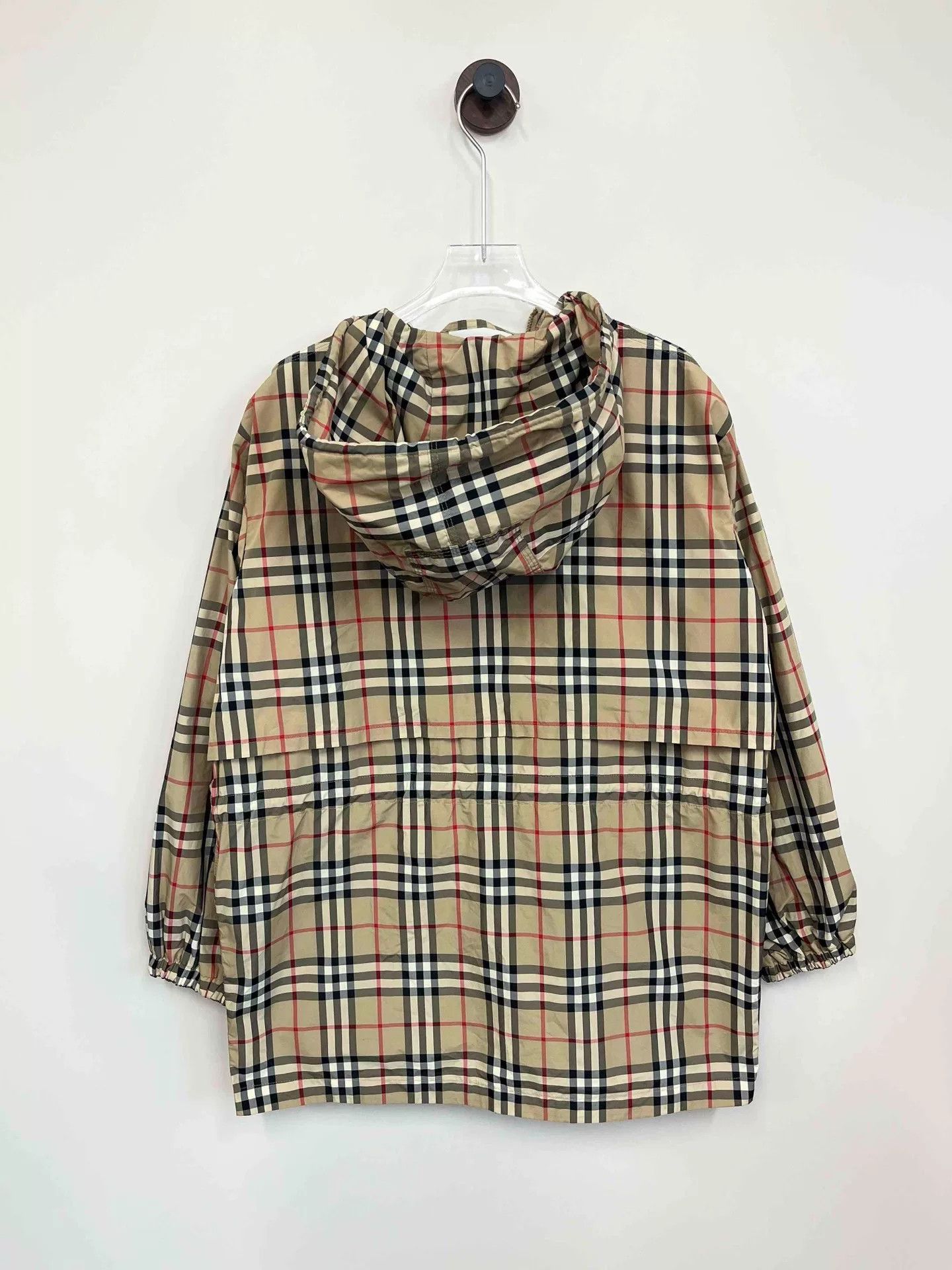 Burberry Burberry Beige Check Hooded Jacket Size US XS / EU 42 / 0 - 2 Thumbnail