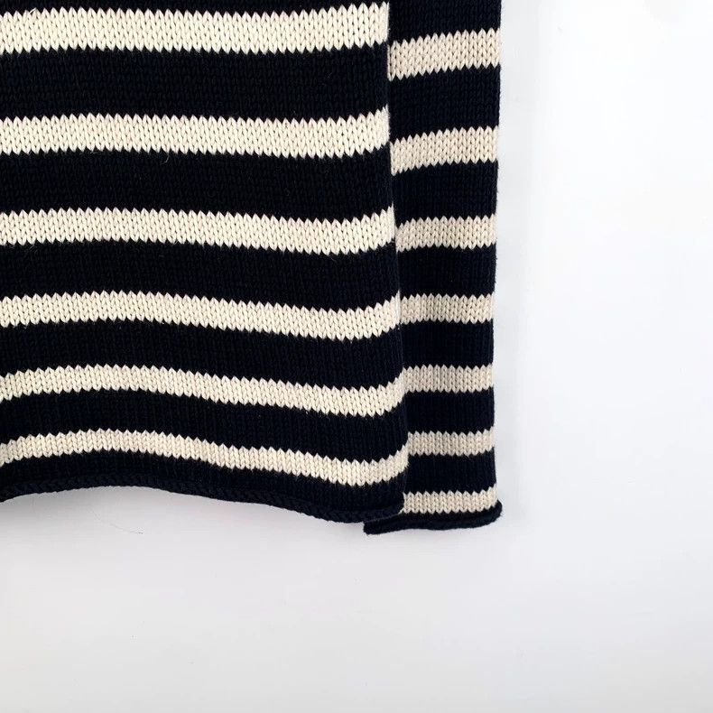 Dior Dior Striped Side Button Cotton Sweater Size US S / EU 44-46 / 1 - 4 Thumbnail
