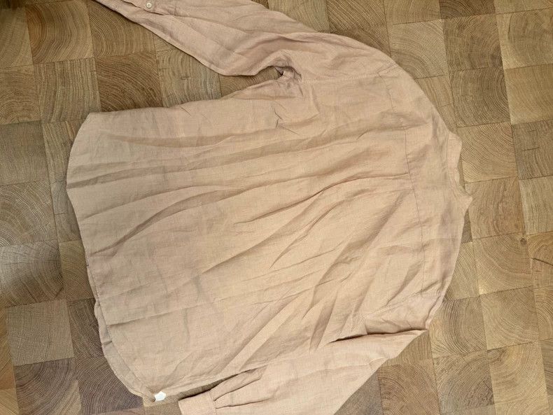 Loro Piana Loro Piana Pink Linen Shirt XL Size US XL / EU 56 / 4 - 5 Thumbnail