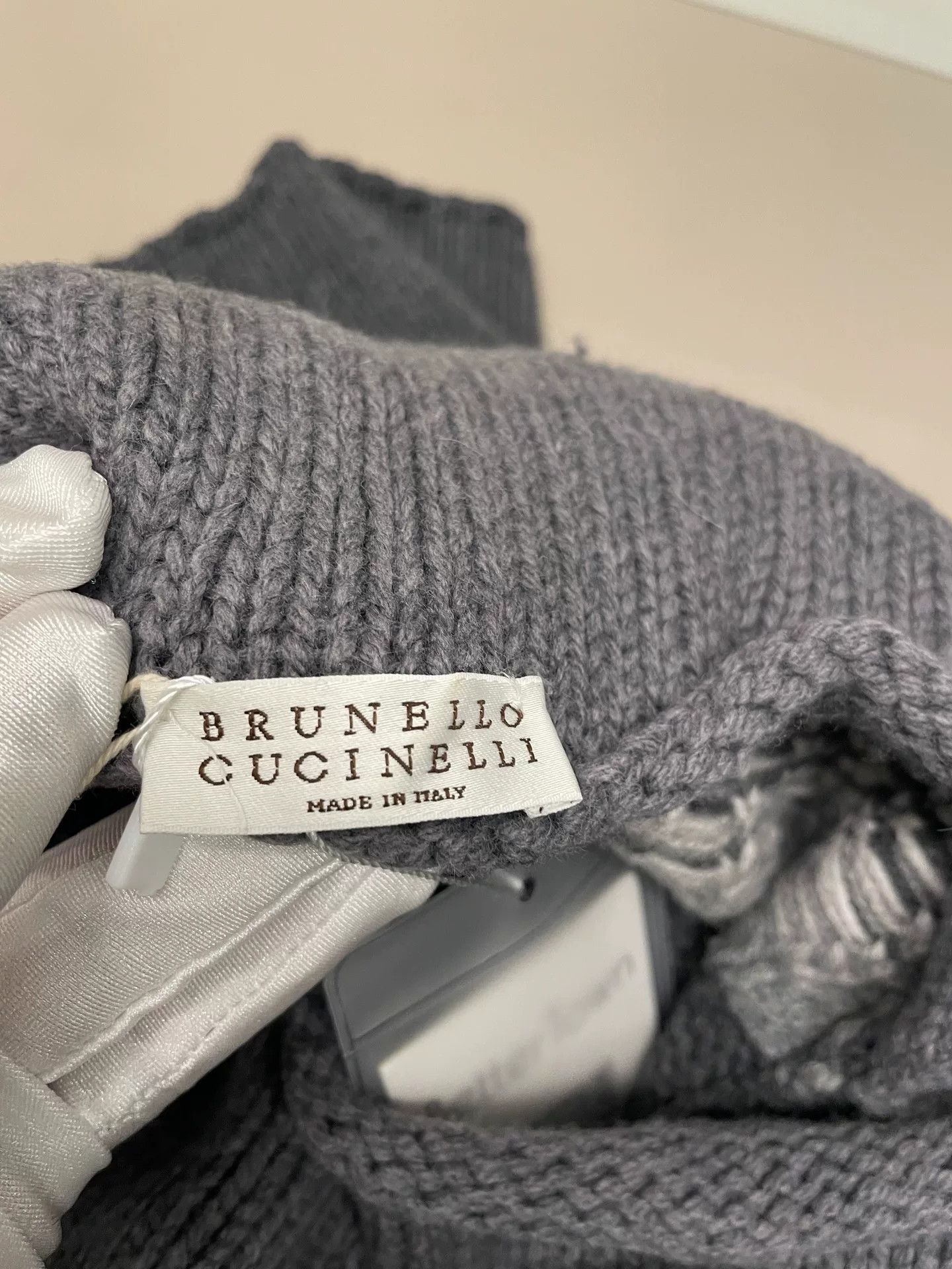 Brunello Cucinelli Brunello Cucinelli Wool Knit T-Shirt S Size US S / EU 44-46 / 1 - 3 Thumbnail