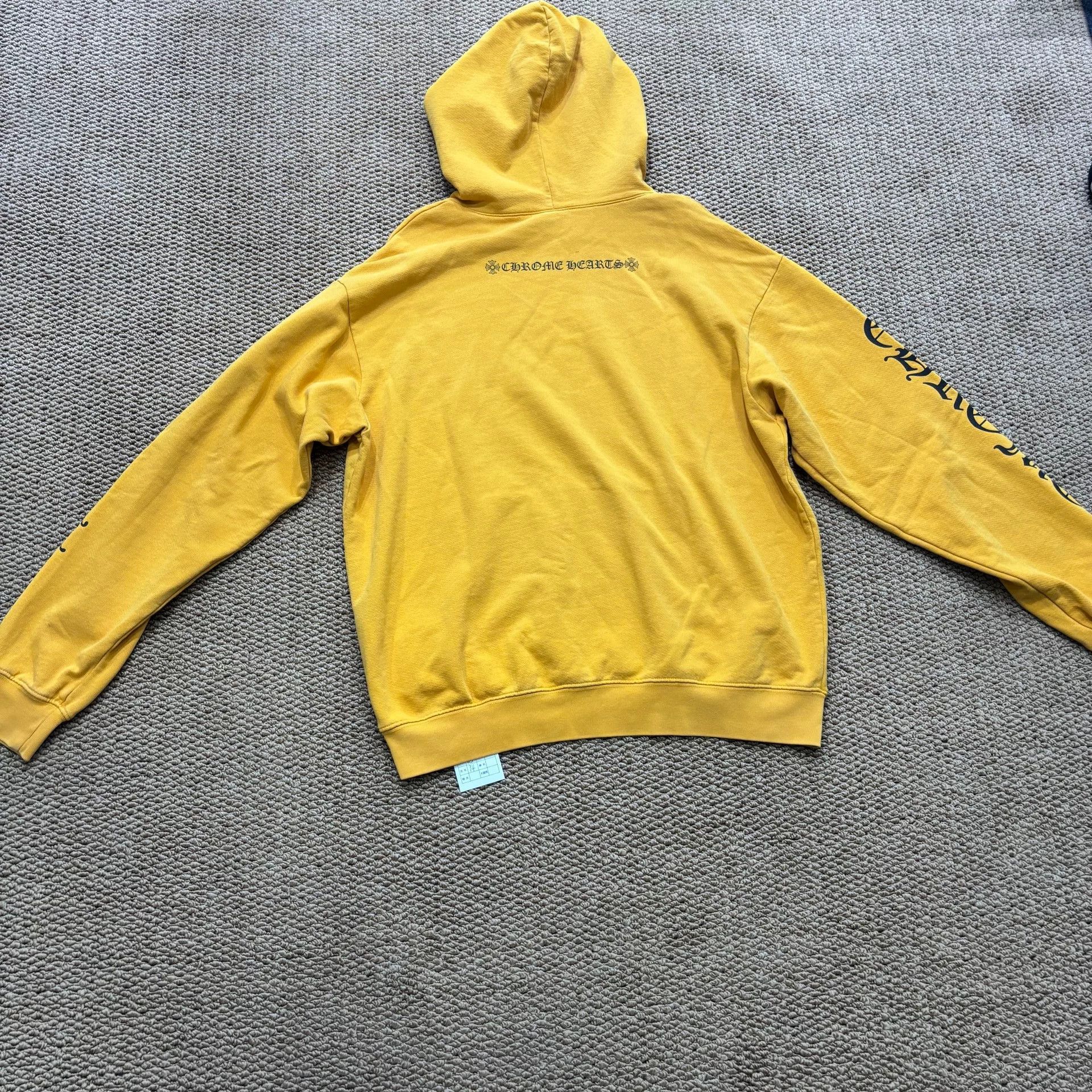 Chrome Hearts Chrome Hearts Yellow Hoodie Sweatshirt Size US XS / EU 42 / 0 - 9 Thumbnail