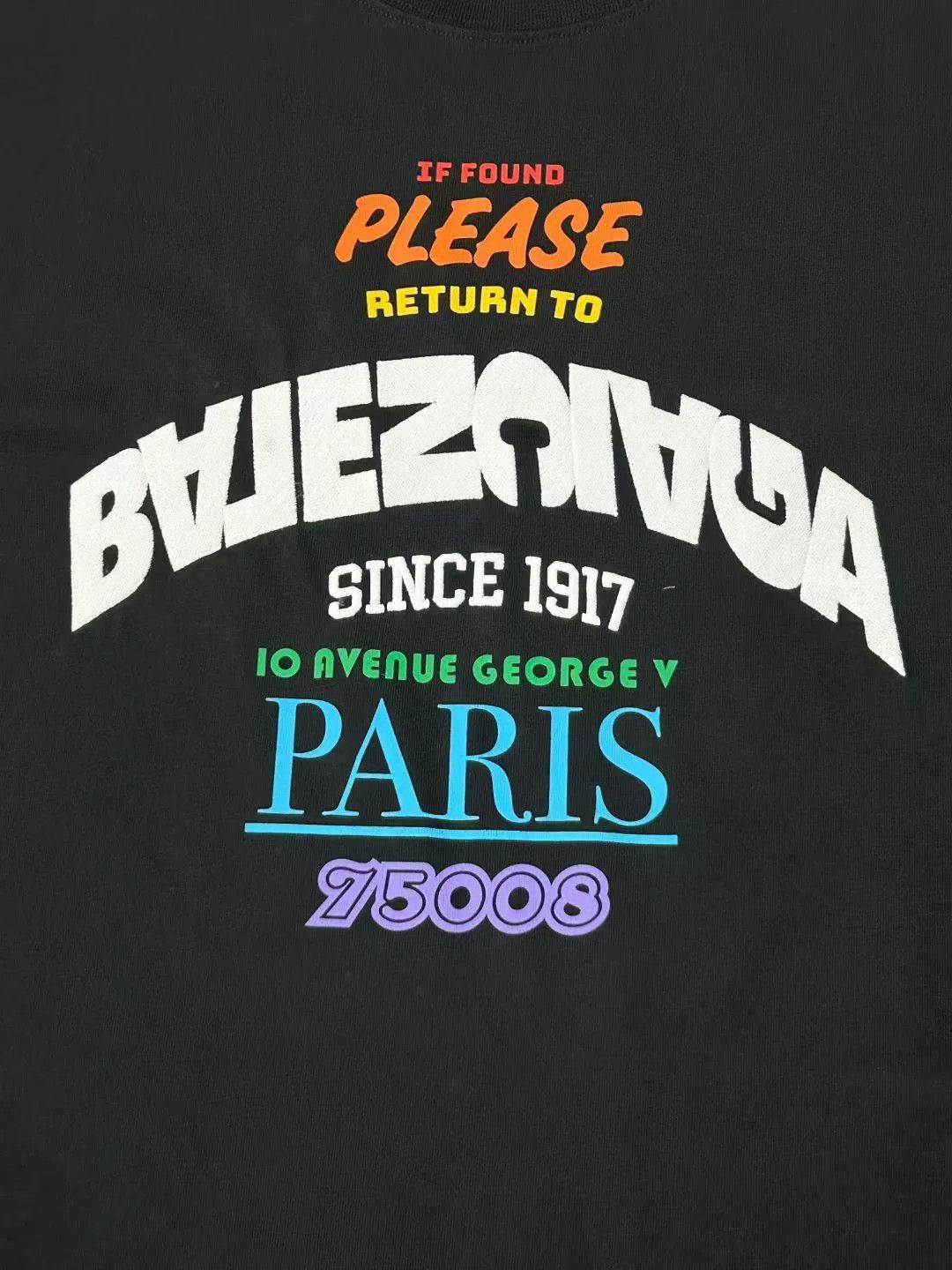 Balenciaga Balenciaga 25SS Rainbow Logo Short Sleeve Size US XXL / EU 58 / 5 - 3 Thumbnail