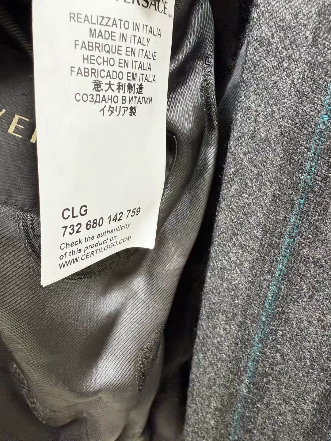 Versace VERSACE Wool Cashmere Suit Set Size US XL / EU 56 / 4 - 7 Thumbnail
