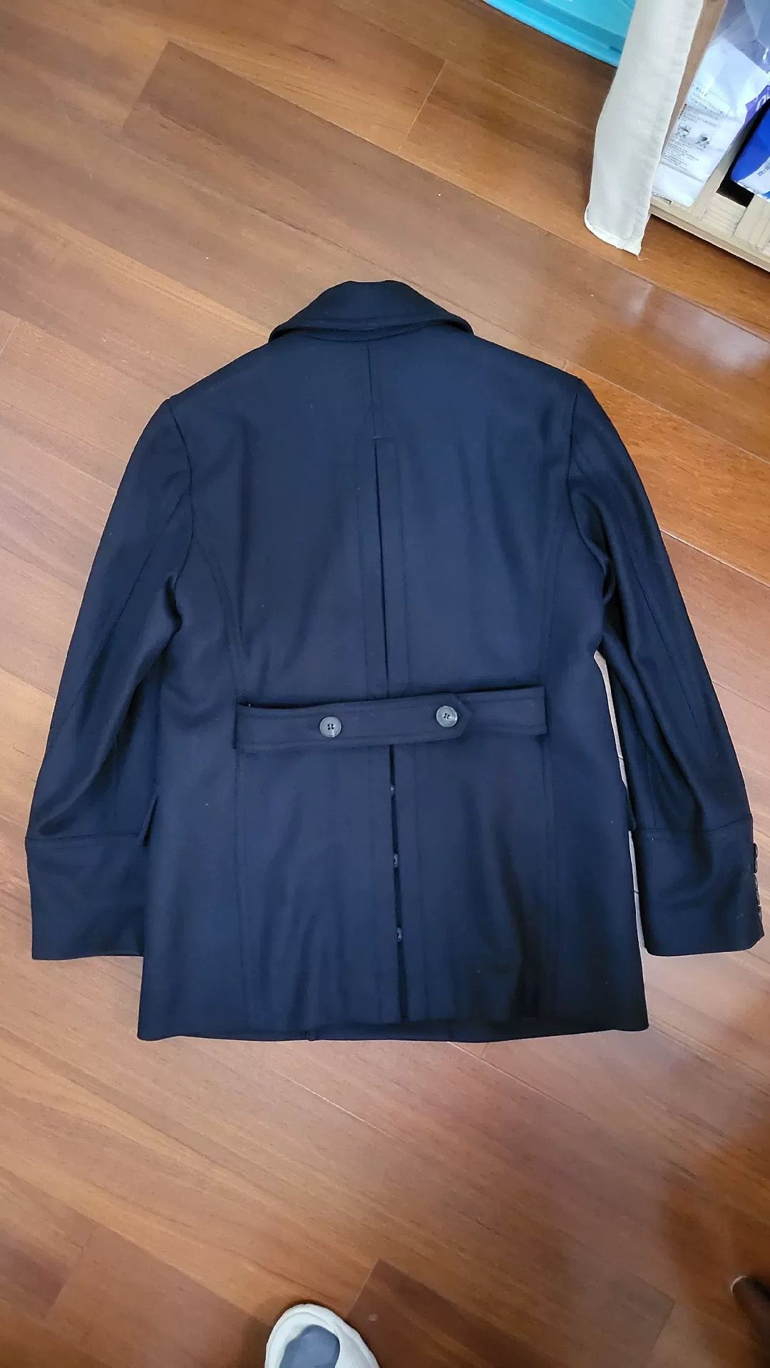 Burberry burberry navy peacoat in pristine condition Size US XXL / EU 58 / 5 - 2 Thumbnail