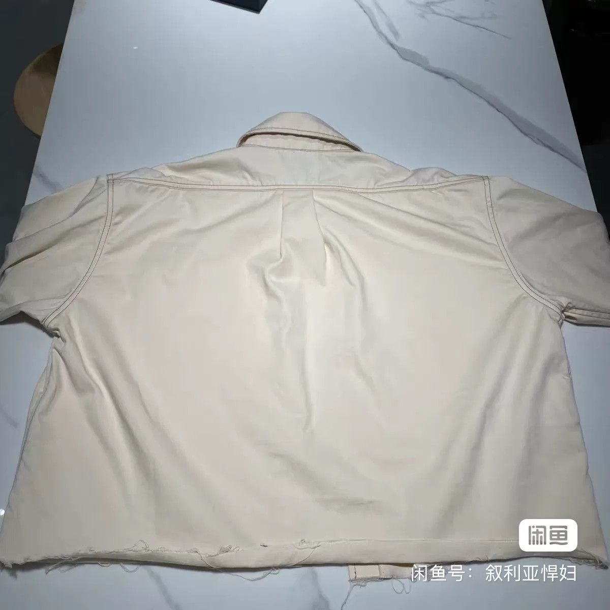 Miu Miu miu miu denim shirt jacket in beige Size US M / EU 48-50 / 2 - 2 Thumbnail