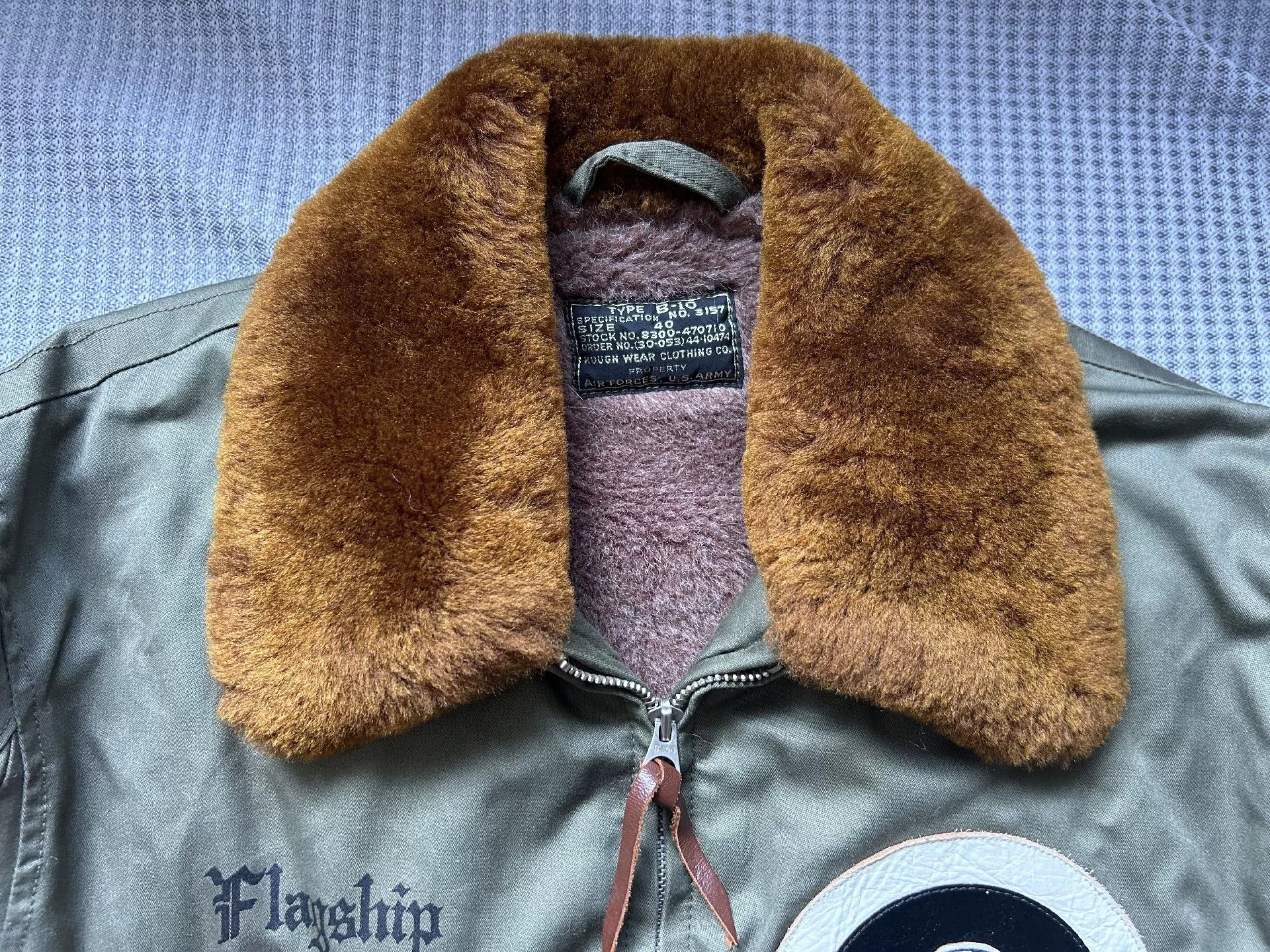 The Real McCoy's real mccoy B10 flight jacket with fur collar Size US L / EU 52-54 / 3 - 3 Thumbnail