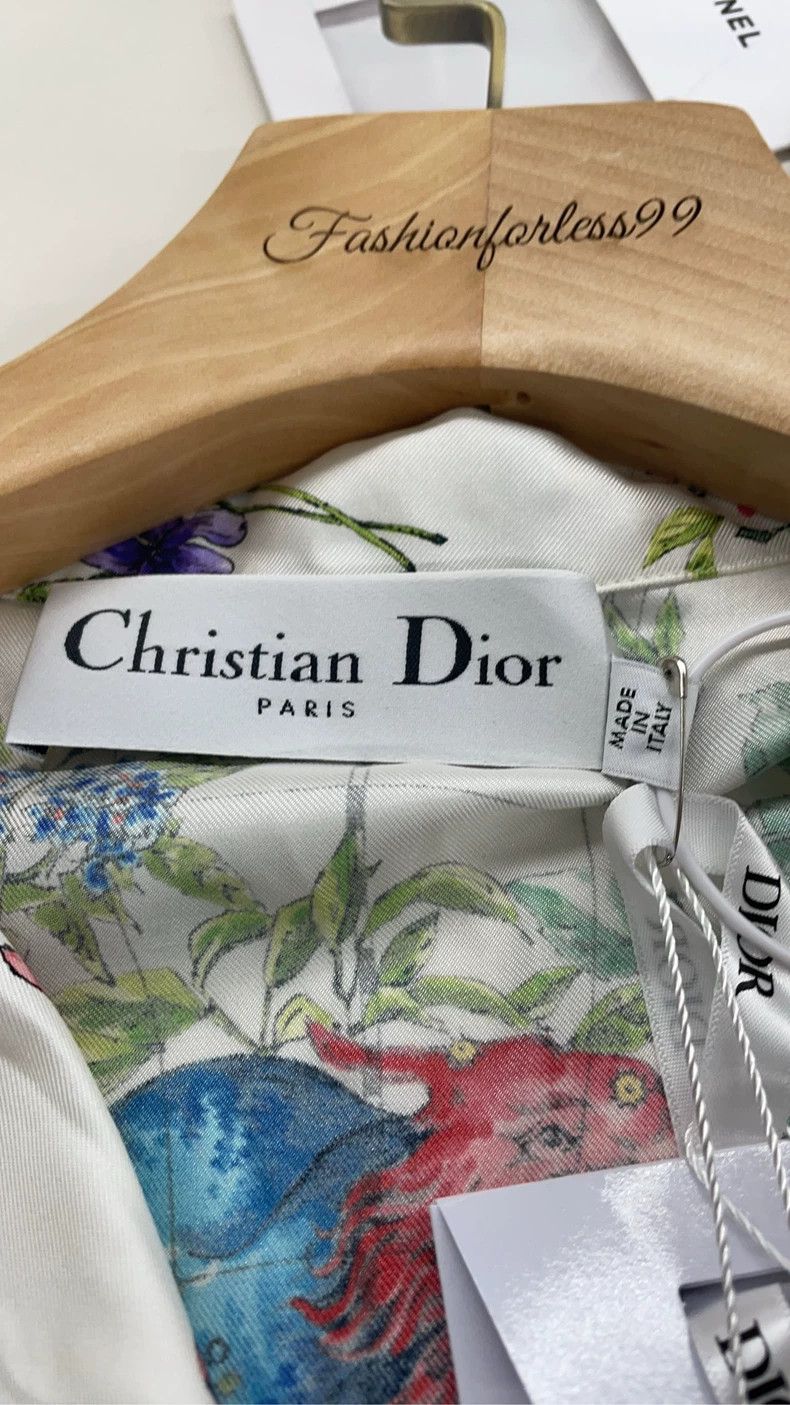 Dior Dior Plant Print Short Sleeve Shirt Size US S / EU 44-46 / 1 - 3 Thumbnail