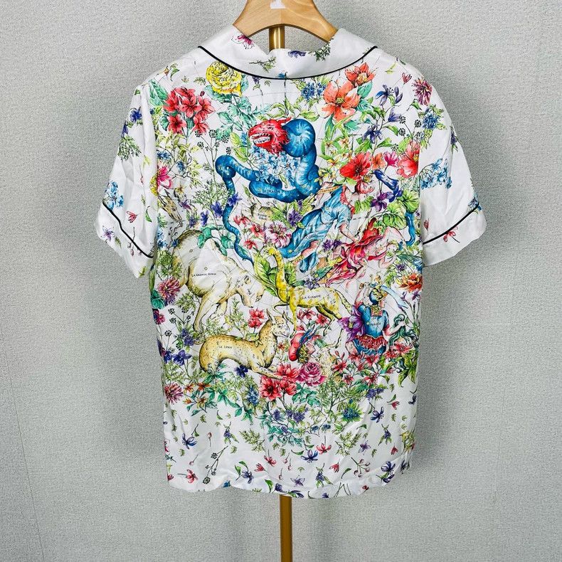 Dior Dior Plant Print Short Sleeve Shirt Size US S / EU 44-46 / 1 - 2 Thumbnail