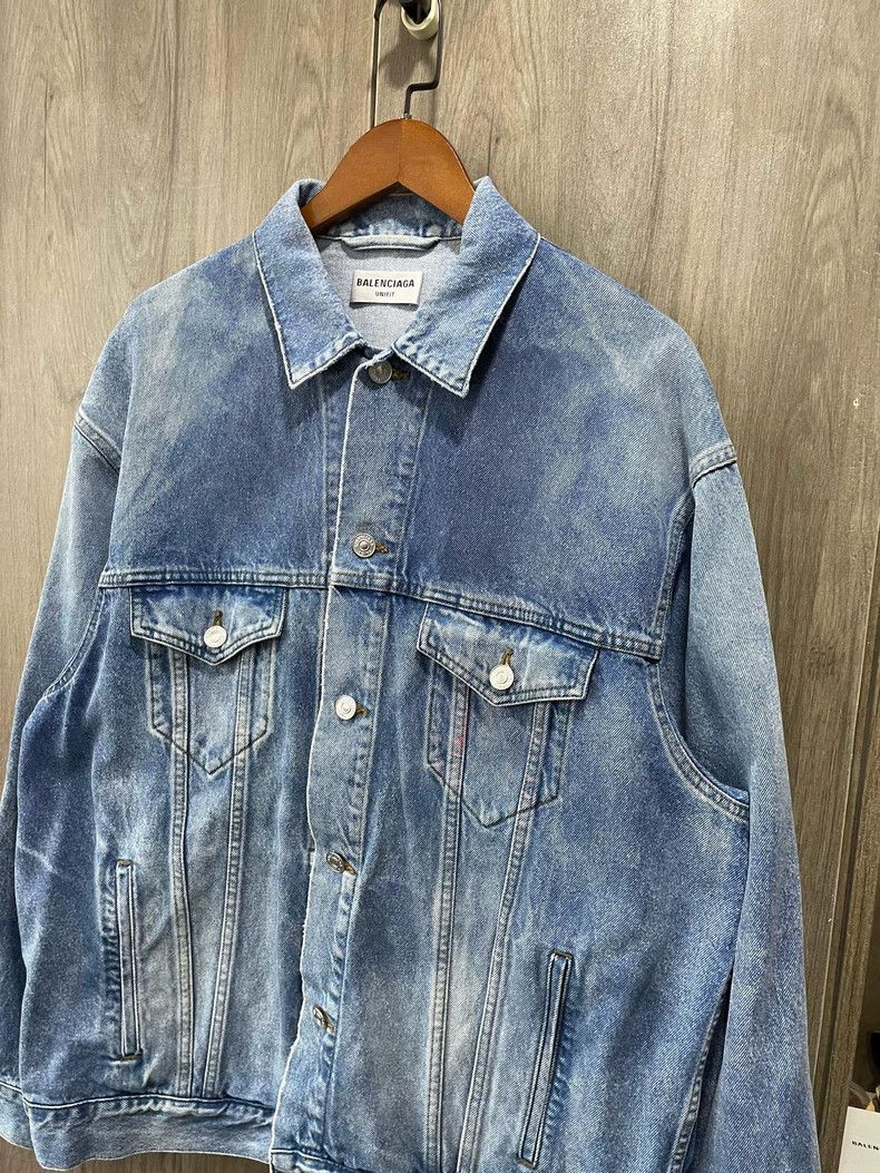 Balenciaga Balenciaga Double B Denim Jacket XS Size US XS / EU 42 / 0 - 5 Thumbnail