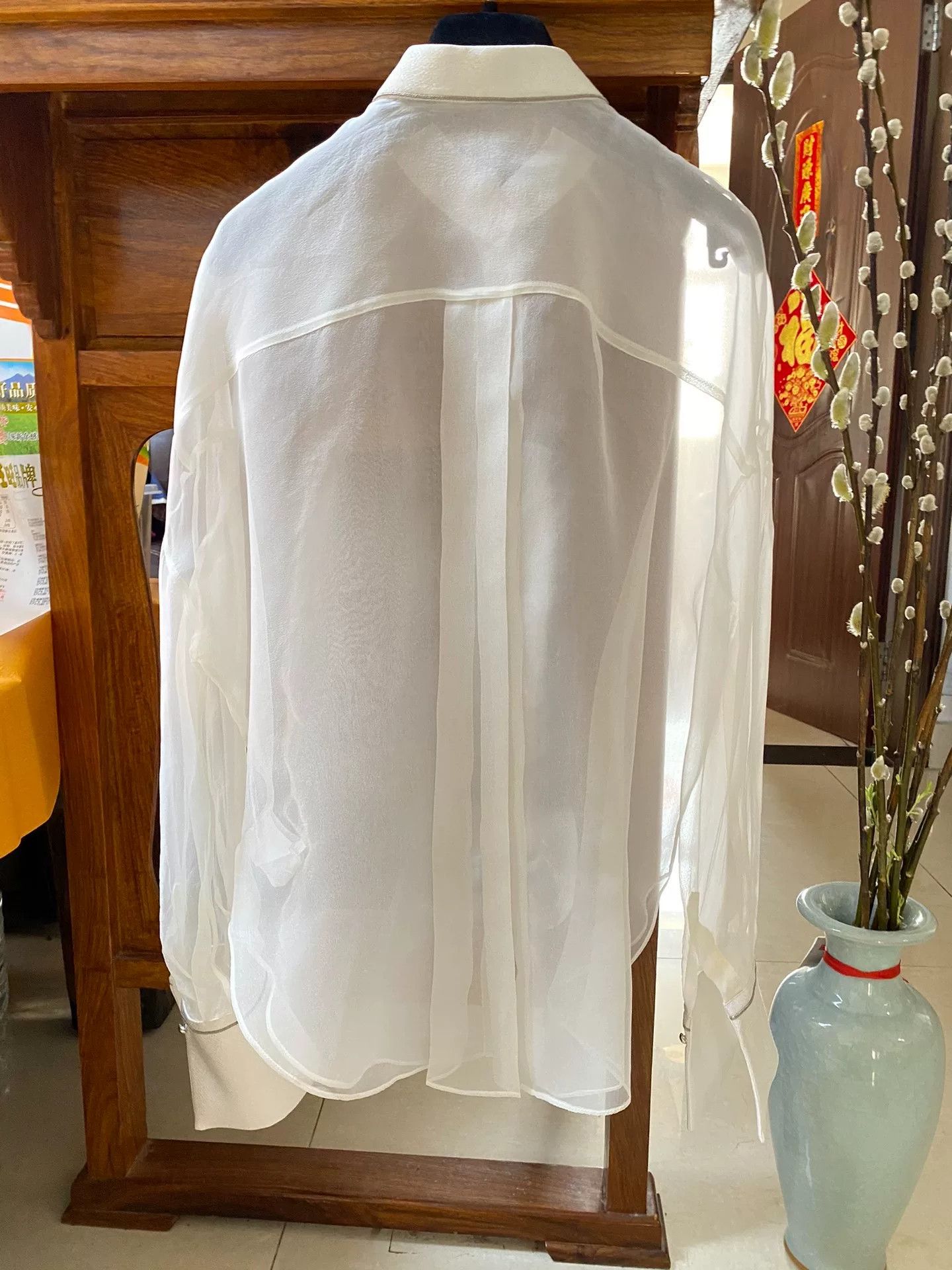 Brunello Cucinelli Brunello Cucinelli Organza Women's Shirt Size US M / EU 48-50 / 2 - 7 Thumbnail