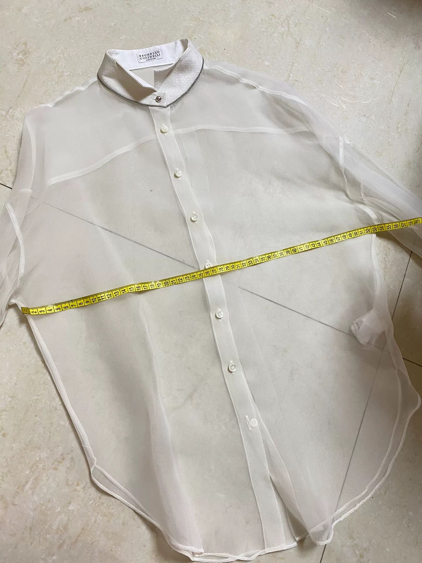Brunello Cucinelli Brunello Cucinelli Organza Women's Shirt Size US M / EU 48-50 / 2 - 9 Thumbnail