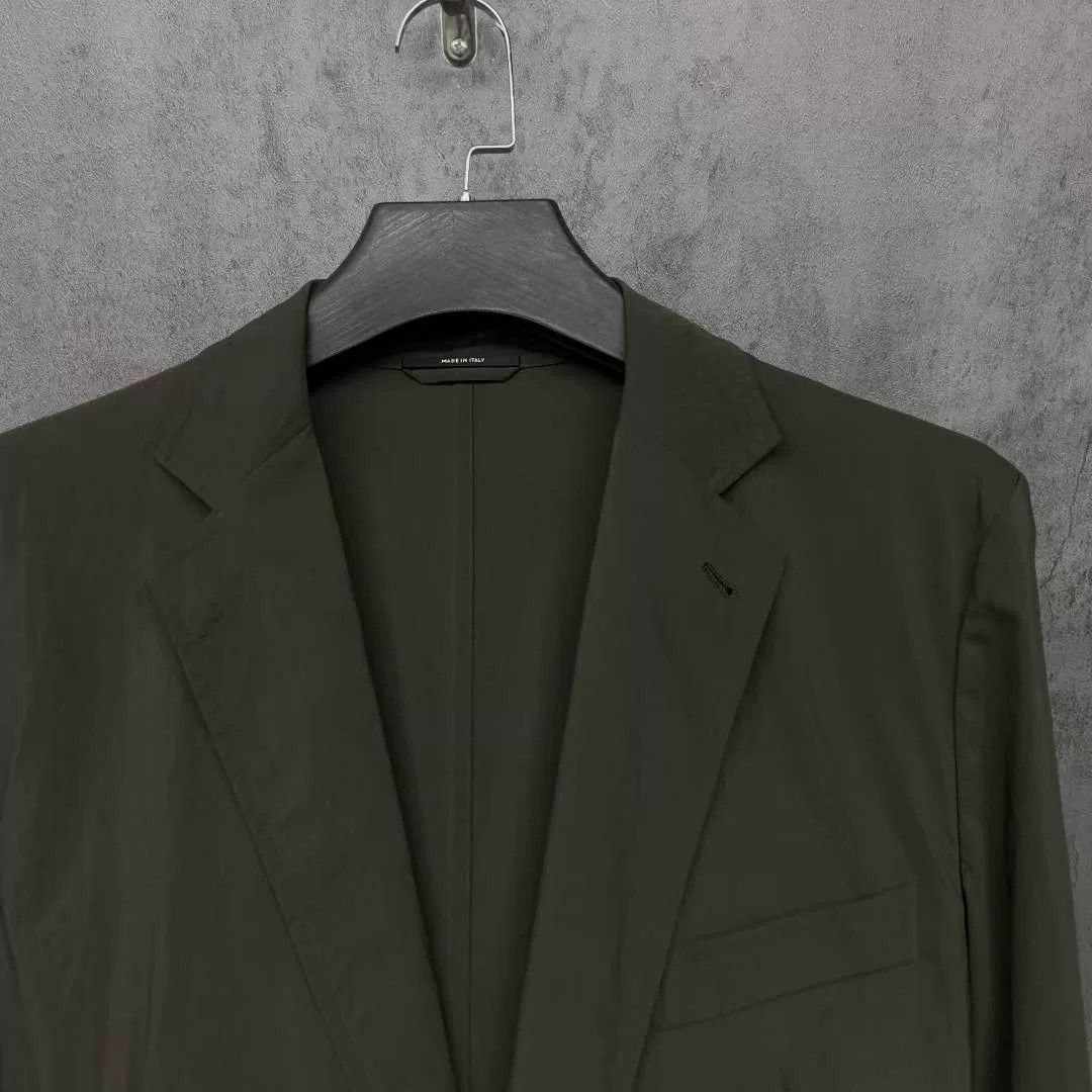Hermes Hermes Tech Fabric Olive Green Blazer Size US L / EU 52-54 / 3 - 2 Thumbnail