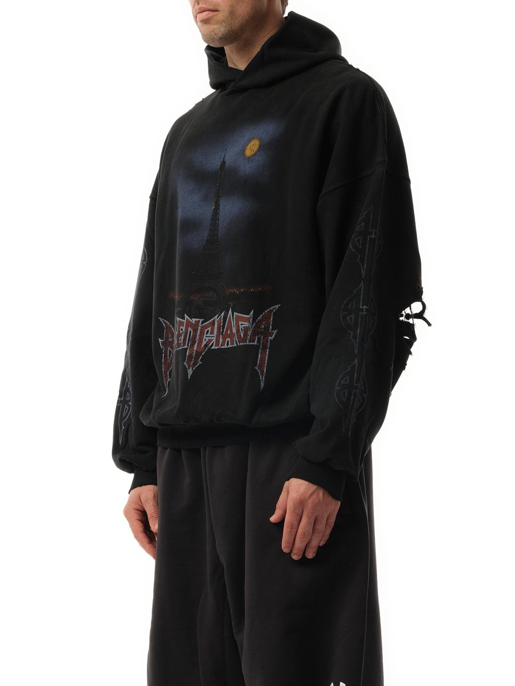 Balenciaga Balenciaga Paris Moon hoodie large fit Size US S / EU 44-46 / 1 - 2 Thumbnail