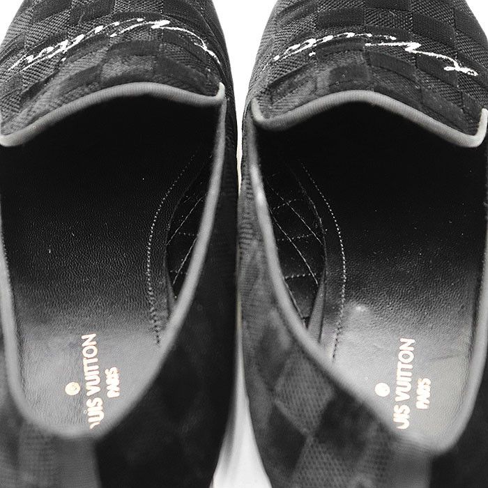 Louis Vuitton Louis Vuitton Louis Vuitton Damier Velour Loafer Canvas Shoes DUTY FREE for USA Size ONE SIZE - 15 Thumbnail