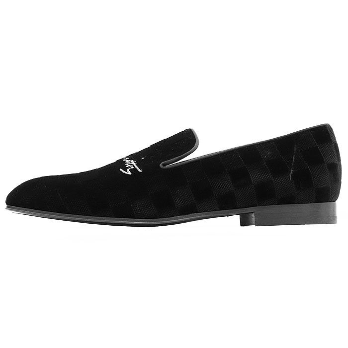 Louis Vuitton Louis Vuitton Louis Vuitton Damier Velour Loafer Canvas Shoes DUTY FREE for USA Size ONE SIZE - 2 Thumbnail