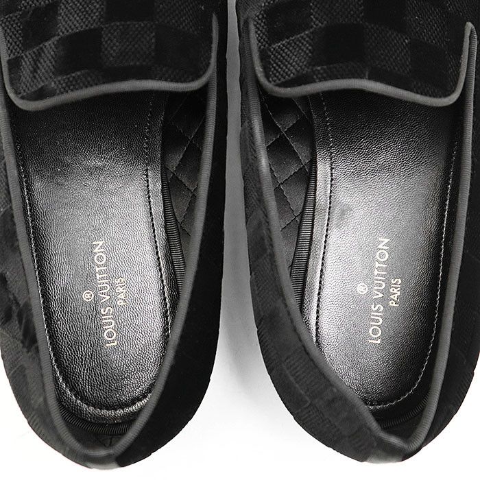 Louis Vuitton Louis Vuitton Louis Vuitton Damier Velour Loafer Canvas Shoes DUTY FREE for USA Size ONE SIZE - 14 Thumbnail