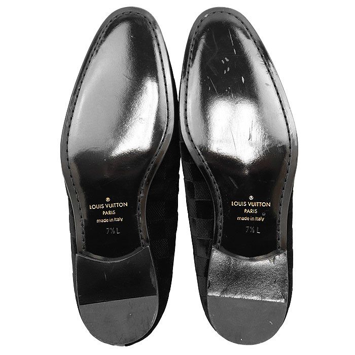 Louis Vuitton Louis Vuitton Louis Vuitton Damier Velour Loafer Canvas Shoes DUTY FREE for USA Size ONE SIZE - 9 Thumbnail