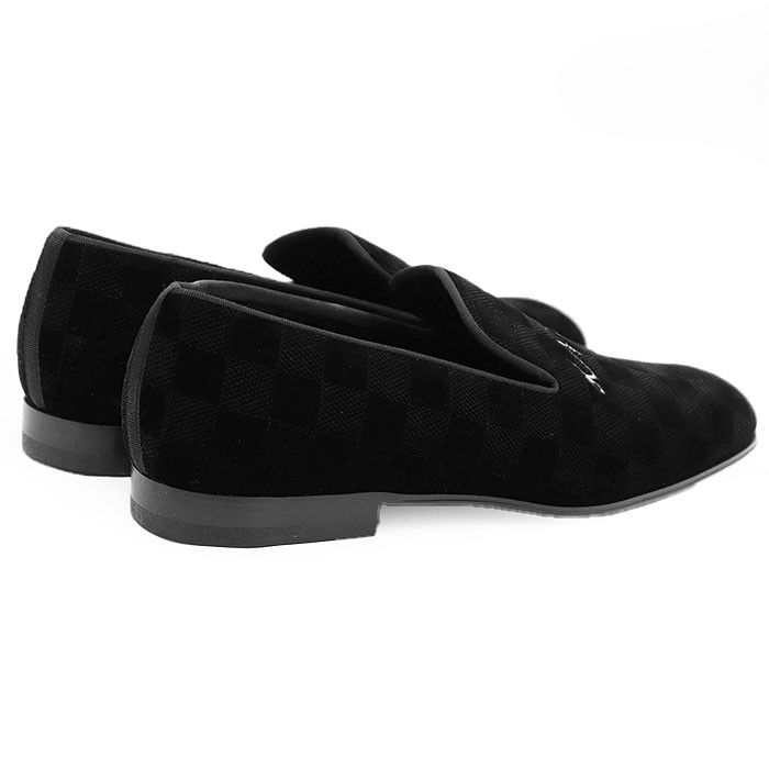 Louis Vuitton Louis Vuitton Louis Vuitton Damier Velour Loafer Canvas Shoes DUTY FREE for USA Size ONE SIZE - 12 Thumbnail