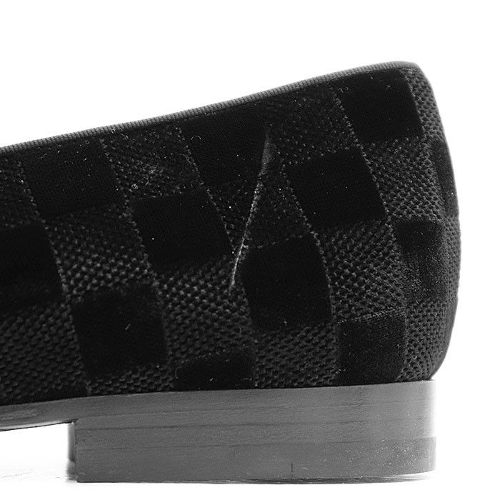 Louis Vuitton Louis Vuitton Louis Vuitton Damier Velour Loafer Canvas Shoes DUTY FREE for USA Size ONE SIZE - 3 Thumbnail