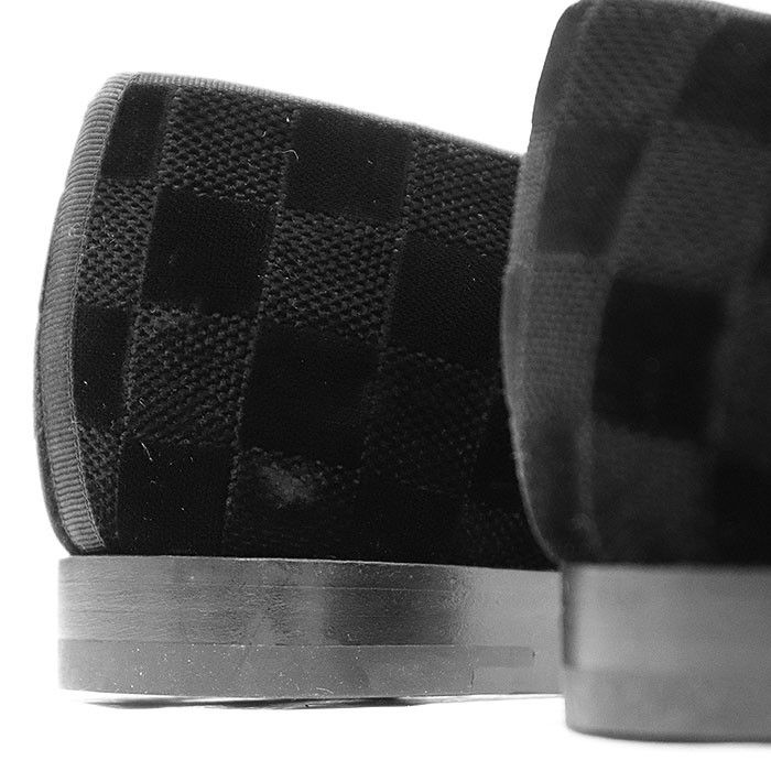 Louis Vuitton Louis Vuitton Louis Vuitton Damier Velour Loafer Canvas Shoes DUTY FREE for USA Size ONE SIZE - 5 Thumbnail