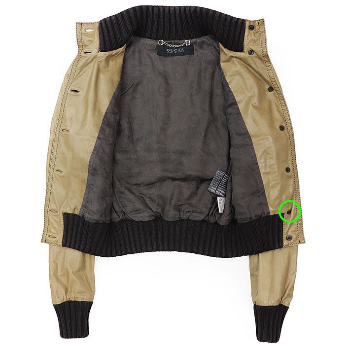 Gucci Gucci Gucci Madonna Bomber Cow Leather Jacket Leather Outerwear DUTY FREE for USA Size ONE SIZE - 9 Thumbnail