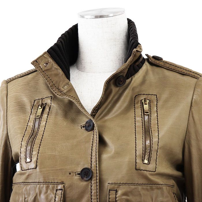 Gucci Gucci Gucci Madonna Bomber Cow Leather Jacket Leather Outerwear DUTY FREE for USA Size ONE SIZE - 2 Thumbnail