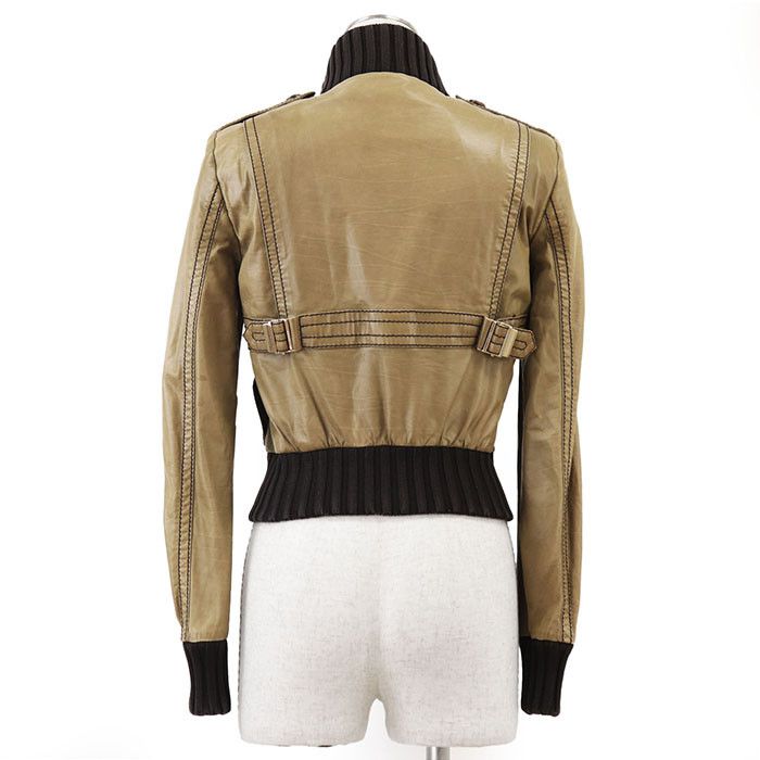 Gucci Gucci Gucci Madonna Bomber Cow Leather Jacket Leather Outerwear DUTY FREE for USA Size ONE SIZE - 7 Thumbnail