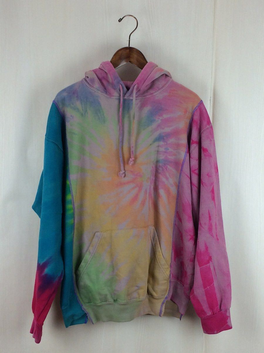 Pre-owned Needles Tie Dye 3 Cut Hoodie Large In Multi