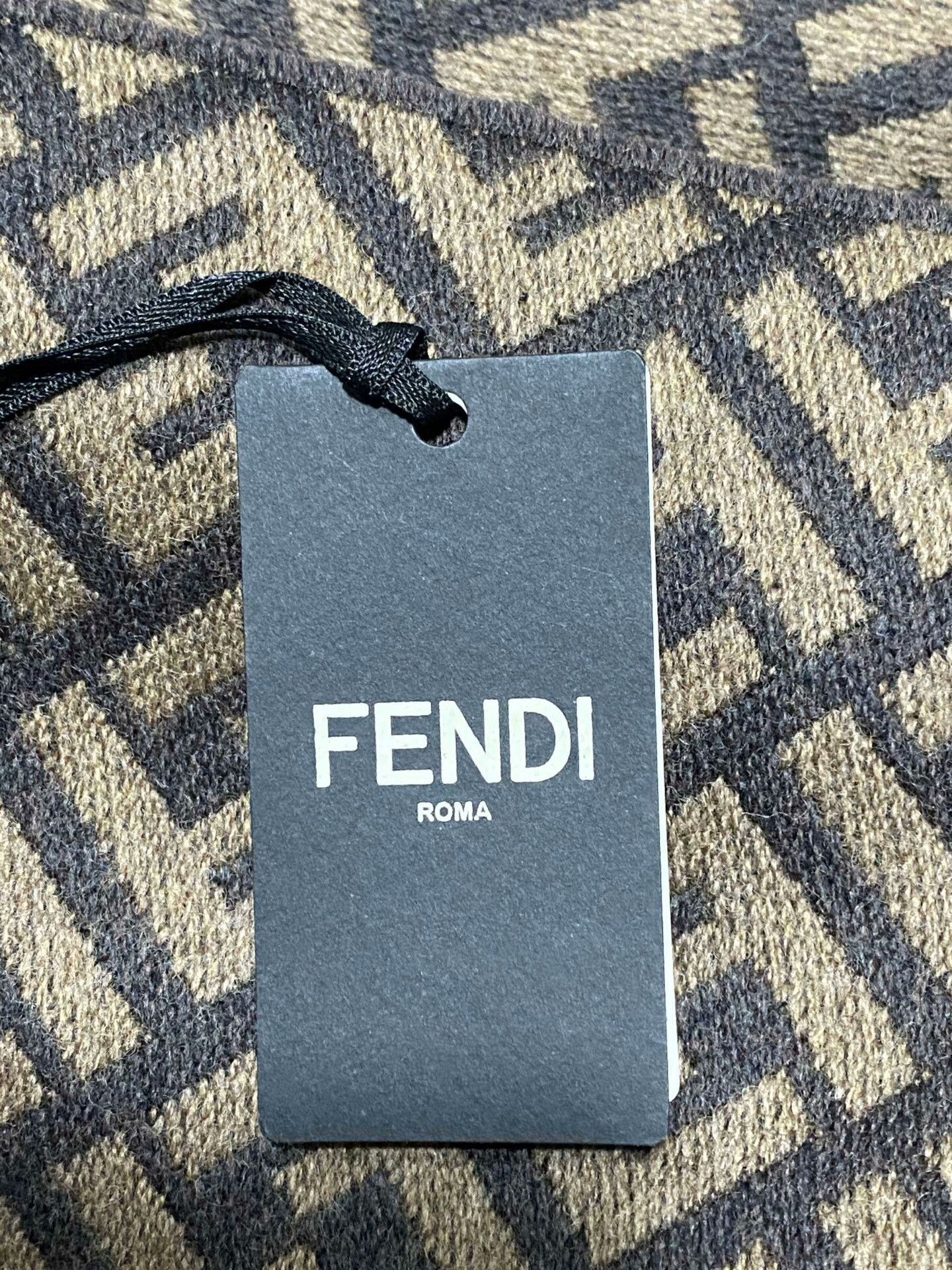 Fendi Fendi Wool All-over Print Scarf Size ONE SIZE - 6 Thumbnail