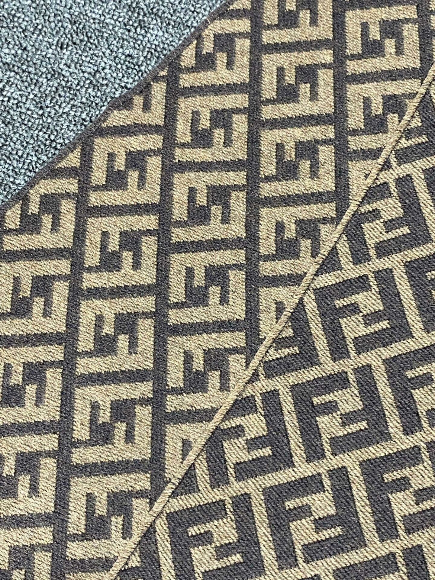 Fendi Fendi Wool All-over Print Scarf Size ONE SIZE - 2 Thumbnail