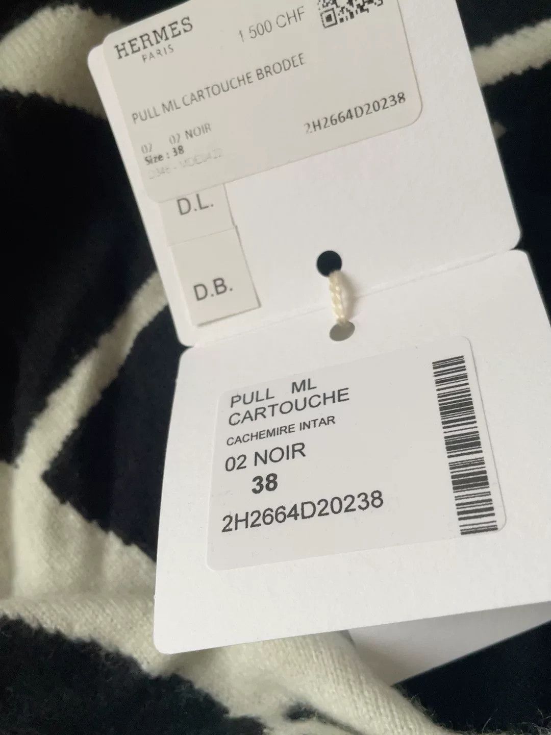 Hermes Hermès Women's Black Cashmere Sweater Size US M / EU 48-50 / 2 - 8 Thumbnail