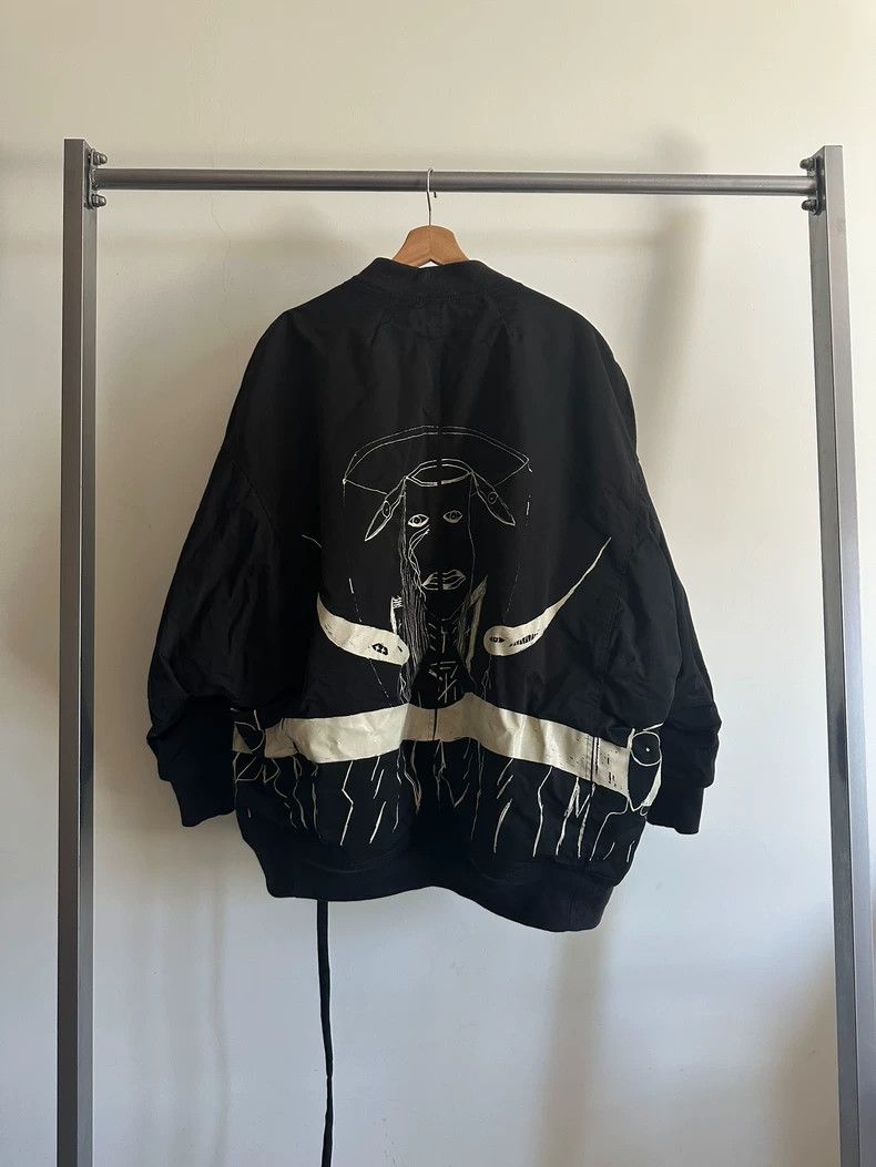 Rick Owens Drkshdw Rick Owens Drkshdw Jumbo MA-1 Bomber Jacket Size US M / EU 48-50 / 2 - 2 Thumbnail