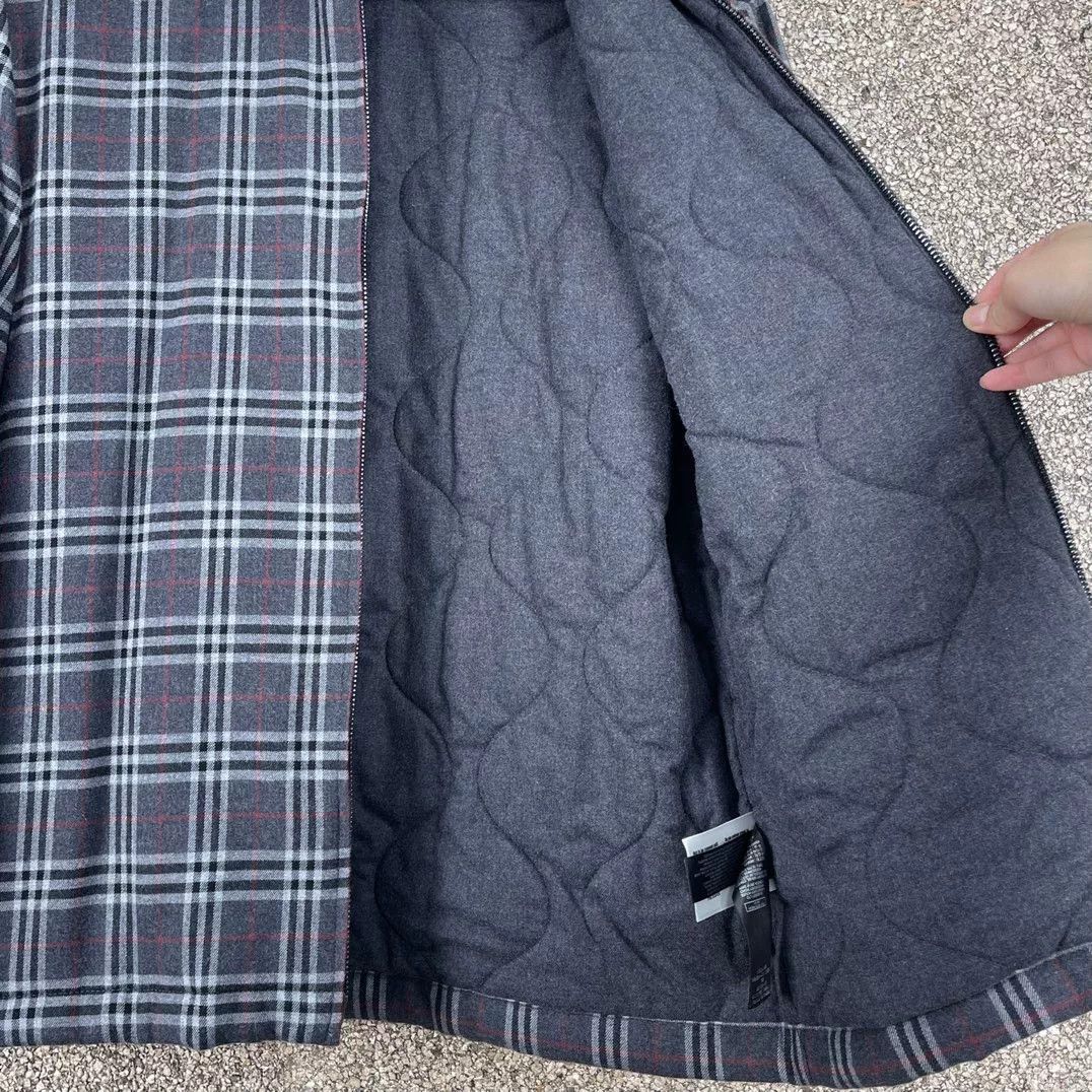 Burberry Burberry Men's Cotton Check Coat Size US XXS / EU 40 - 4 Thumbnail