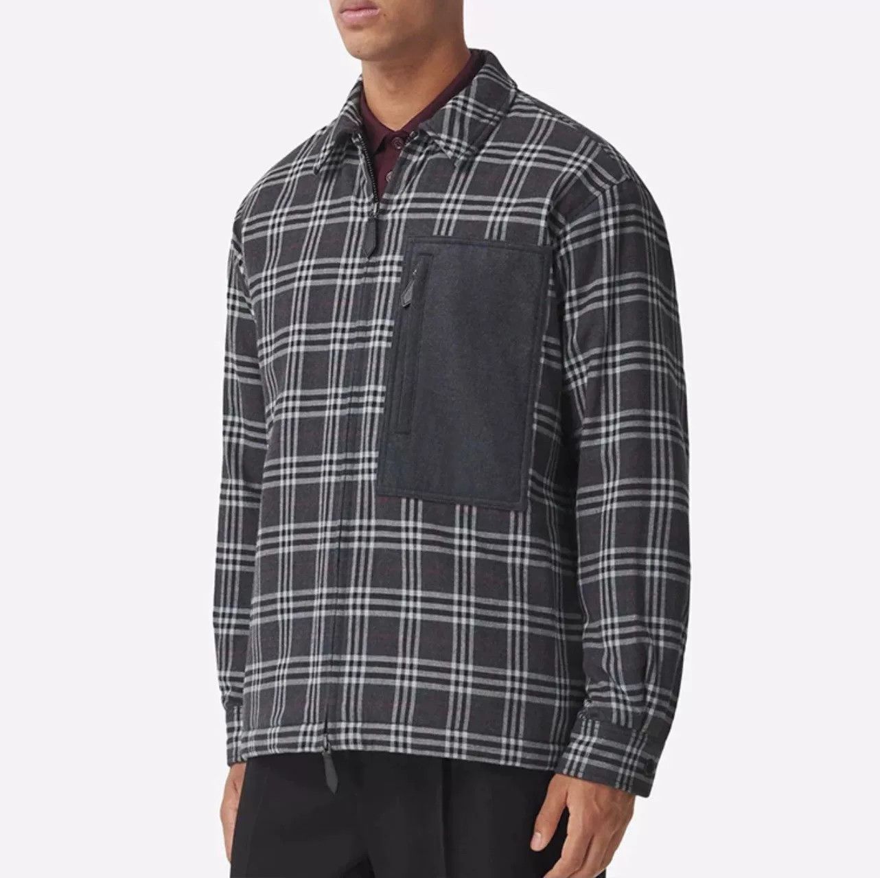 Burberry Burberry Men's Cotton Check Coat Size US XXS / EU 40 - 8 Thumbnail
