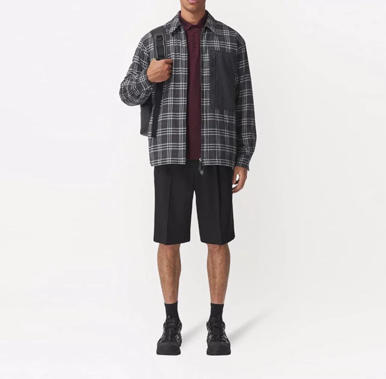 Burberry Burberry Men's Cotton Check Coat Size US XXS / EU 40 - 9 Thumbnail