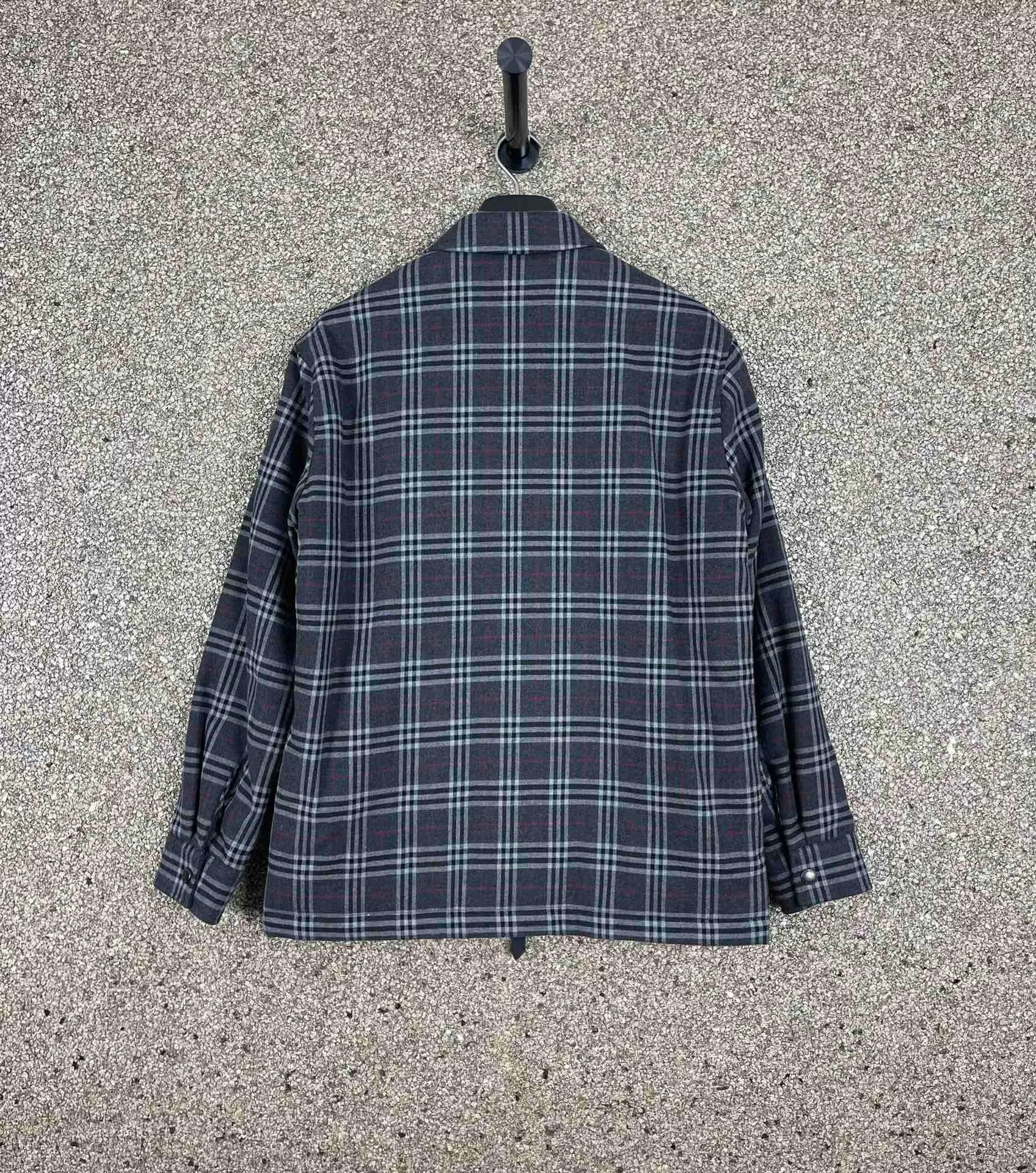 Burberry Burberry Men's Cotton Check Coat Size US XXS / EU 40 - 5 Thumbnail